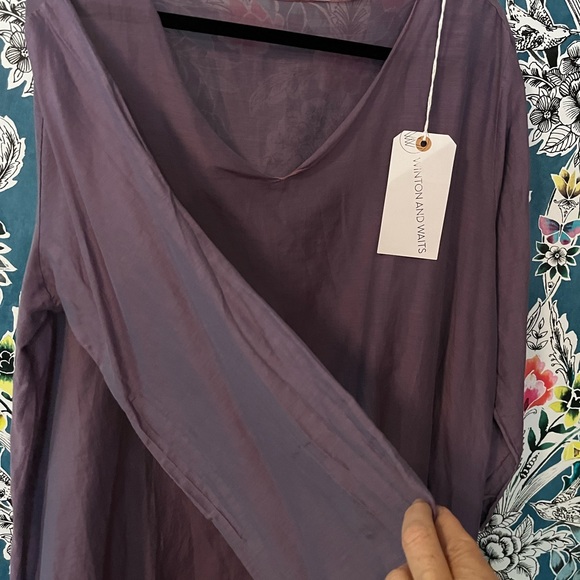 NWT Winton and Waits: womens (XL) soft plum tunic - Picture 2 of 6